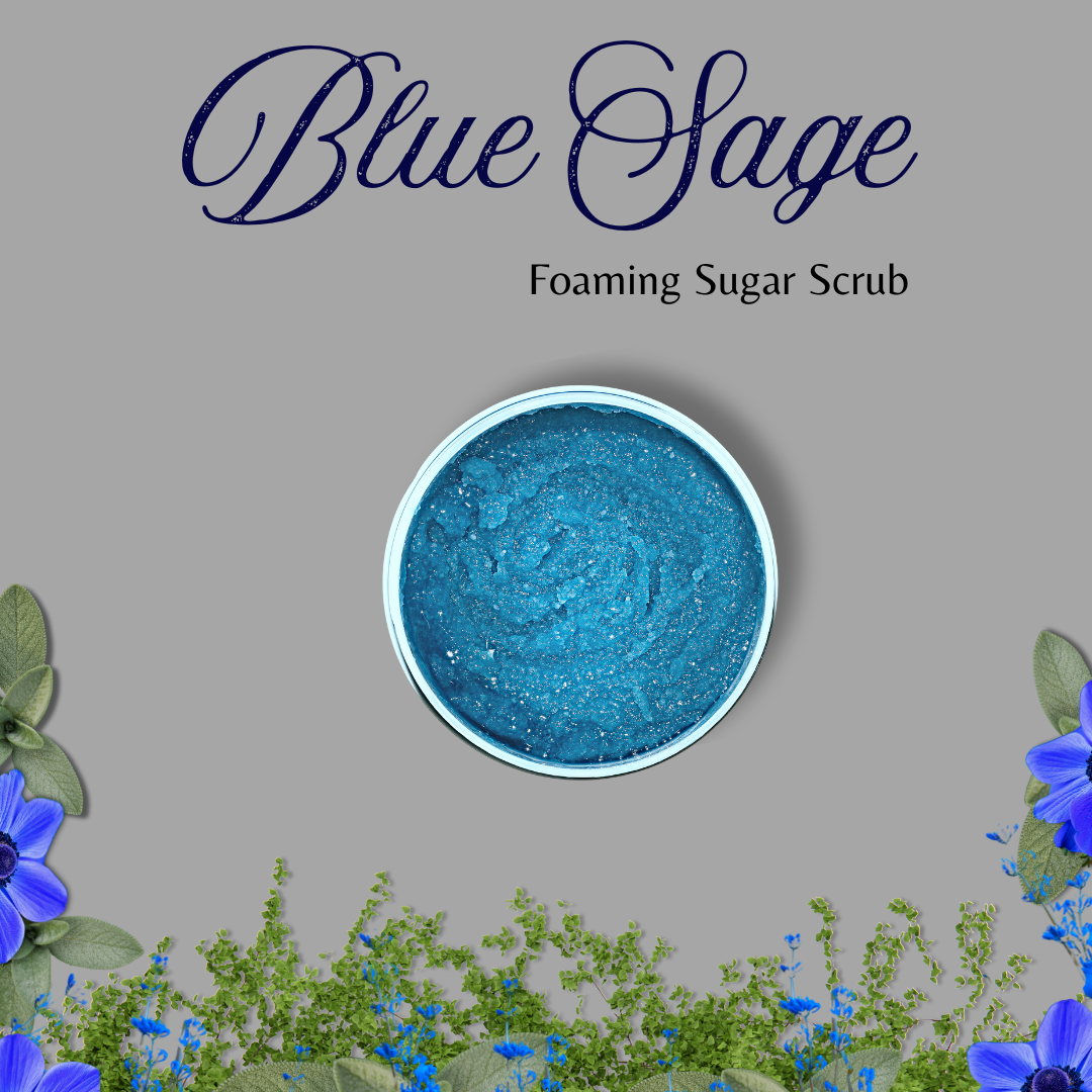 Blue Sage Foaming Body Scrub (For Men)