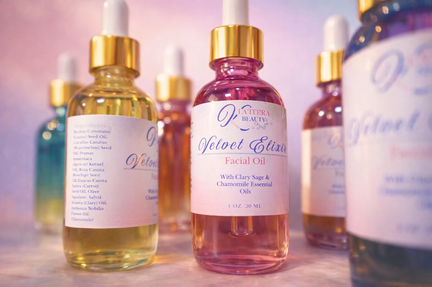 Velvet Elixir Facial Oil: with Clary Sage & Chamomile