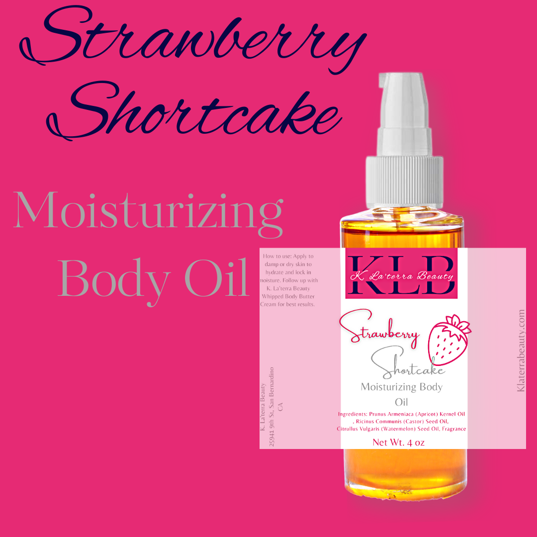 Strawberry Shortcake Body Oil – K. La'terra Beauty